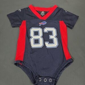 Buffalo Bill Lee Evans # 83 Reebok‎ Baby One Piece 3-6 Months
